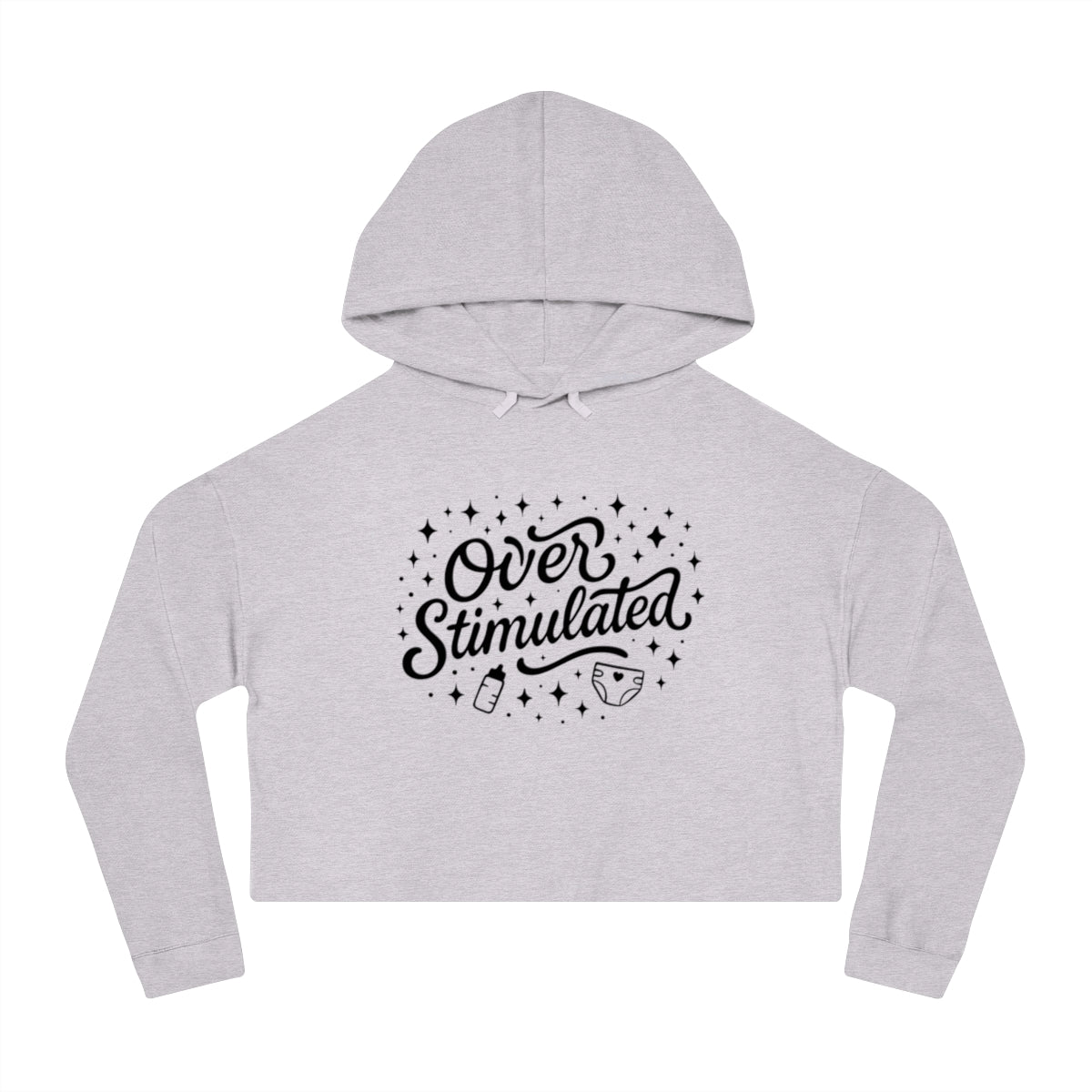 Overstimulated | Women’s Cropped Hooded Sweatshirt